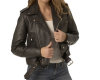 Women's Half-belt Motorcycle Jacket