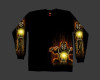 Springer Skull Biker T-Shirt Long Sleeve