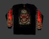 Skull Made Of Skulls Biker T-Shirt Long Sleeve