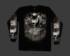 Distress Skull and Motor Long Sleeve