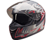 HCI Double Visor Full Face Matt Red Shark