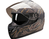 HCI Double Visor Full Face Black Matt Golden