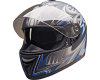 HCI Double Visor Full Face Matt Blue Shark