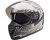 HCI Double Visor Full Face Matt Silver Shark