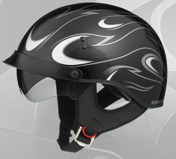 Gmax 1/2 Helmet - Gloss Flames