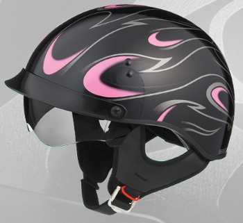 Gmax 1/2 Helmet - Pink Flames