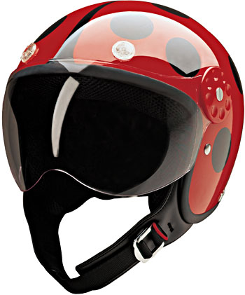 HCI 3/4 Pilot Style - Ladybug Black on Red