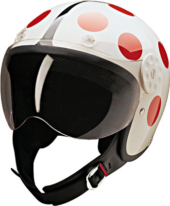 HCI 3/4 Pilot Style - Ladybug Red on White
