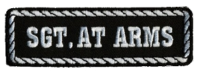Officer Patch - Sargent at Arms