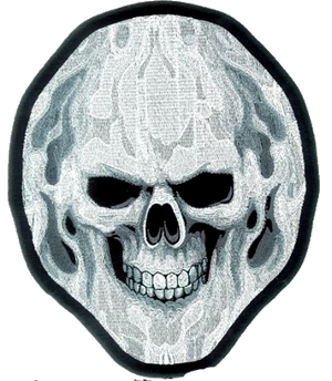 Grey Skull Patch