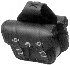 Saddlebags Compact Braided Conchos 12 x 9.5 x 5 in.