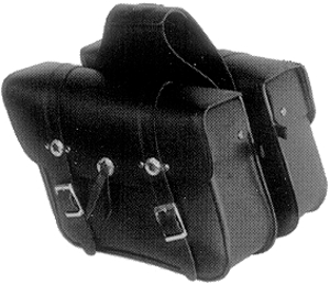 Saddlebags Large Box Lid Conchos 15 x 11 x 6 in.