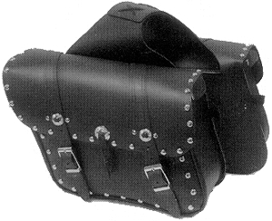 Saddlebags XLarge Studded Conchos 15 x 11 x 8 in.