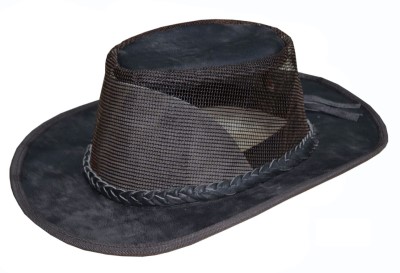 Black Vented Crushable Hat