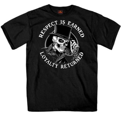 Respect T with Shop Logo on Back