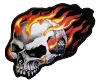Patch - Flaming Skull
