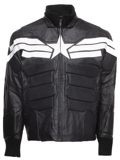Winter Captain America Motorcycle Jacket
