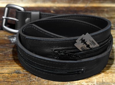 First Black Leather Concealement  Belt