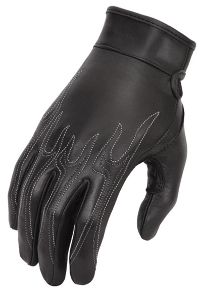 Women's Embroidered Driving Gloves (White)