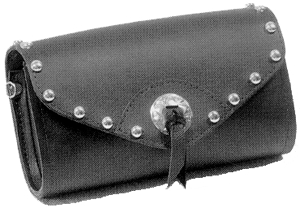 Windshield Pouch Studded Concho 8 x 4 x 3 in.