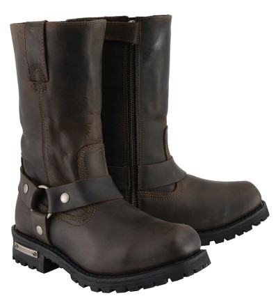 DARK BROWN HARNESS BOOT