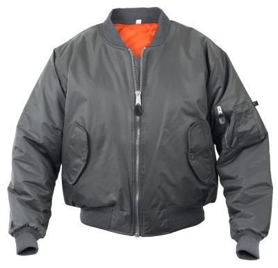 GUN METAL FLIGHT JACKET