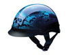 HCI DOT Approved Blue Tribal Skull