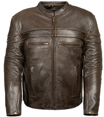 Retro Brown Jacket [ml1408rt] - CAD$529.95 : Doc's Leathers and ...